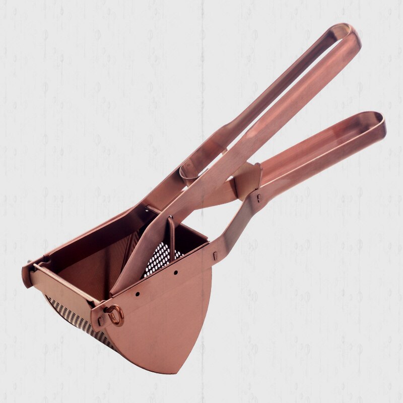 Stainless Steel Kitchen Tools Potato Masher Ricer Maker Tool Orange Lemon Juicer Hand Press Manual Fruit Pomegranate Squeezer: rose gold B
