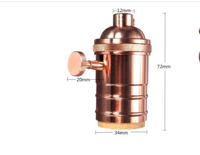 DIY Retro Vintage E27 Lamphouder Base Socket Loft Industriële Stijl Edison Lamp Houder E27 Socket Lamphouder