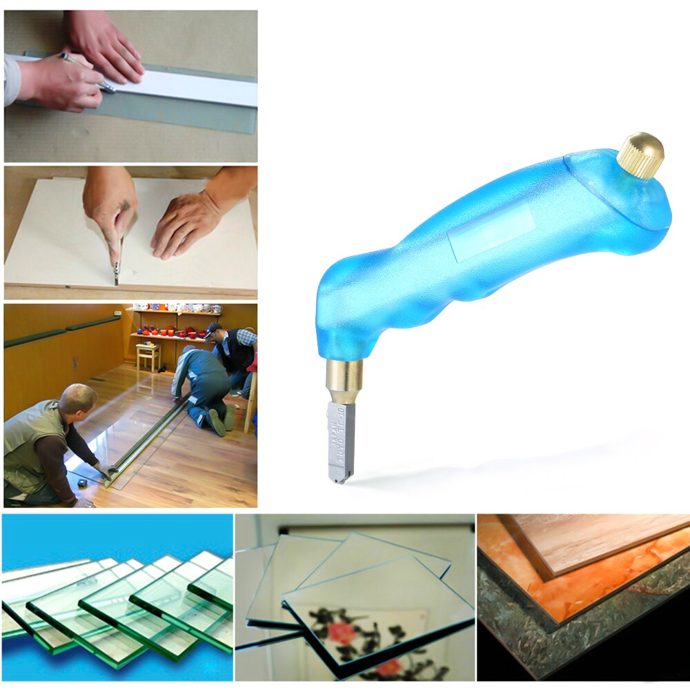 Handheld Glass Cutter DIY Craft Tool Oil Feed Ceramic Tile Opener Cutting Thickness 10mm Diamond Cutter Head Tile Glass Opening