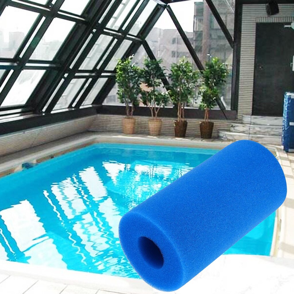 Swimmingpool filter skum genanvendeligt vaskbart pool filter svamp patron egnet boble jetted ren: C