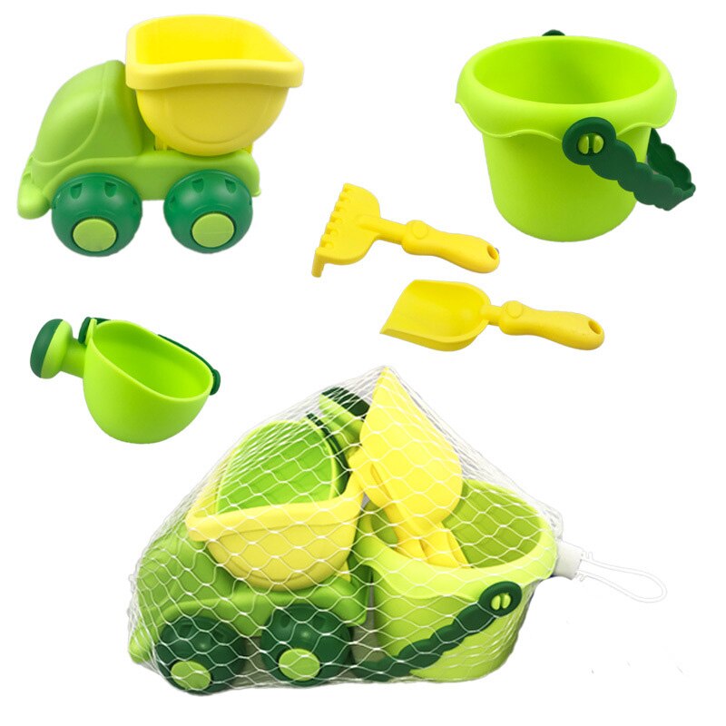 Set di giocattoli da spiaggia per bambini annaffiatoio secchio pala kit di strumenti genitore-figlio estate interattiva sabbia all&#39;aperto giochi d&#39;acqua