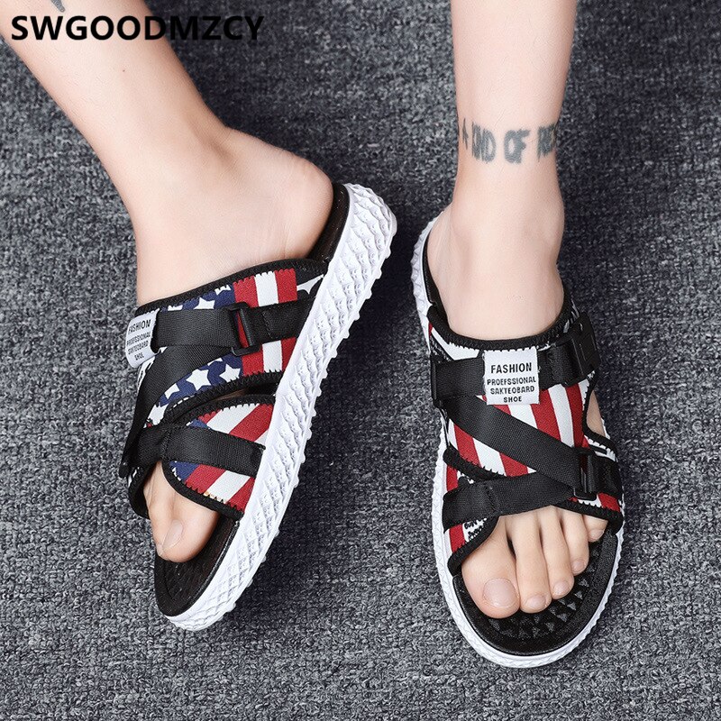 Sommarskor strandtofflor herr tofflor friluftstofflor män sportskor män scarpe uomo buty meskie schuhe herren