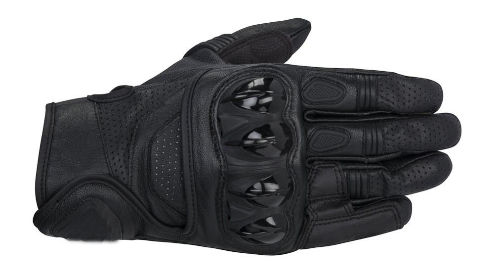 Alpine Leather Motocross Handschoenen S1 Racing Handschoenen Celer Rijden Fiets Fietsen Motorfiets Sport Moto Racing Handschoenen: Black / M