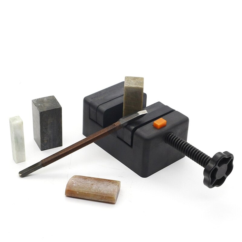 Kit d&#39;outils de sculpture sur pierre, 15 pièces, sceau chinois, ciseaux/ensemble de couteaux pour la sculpture C90A