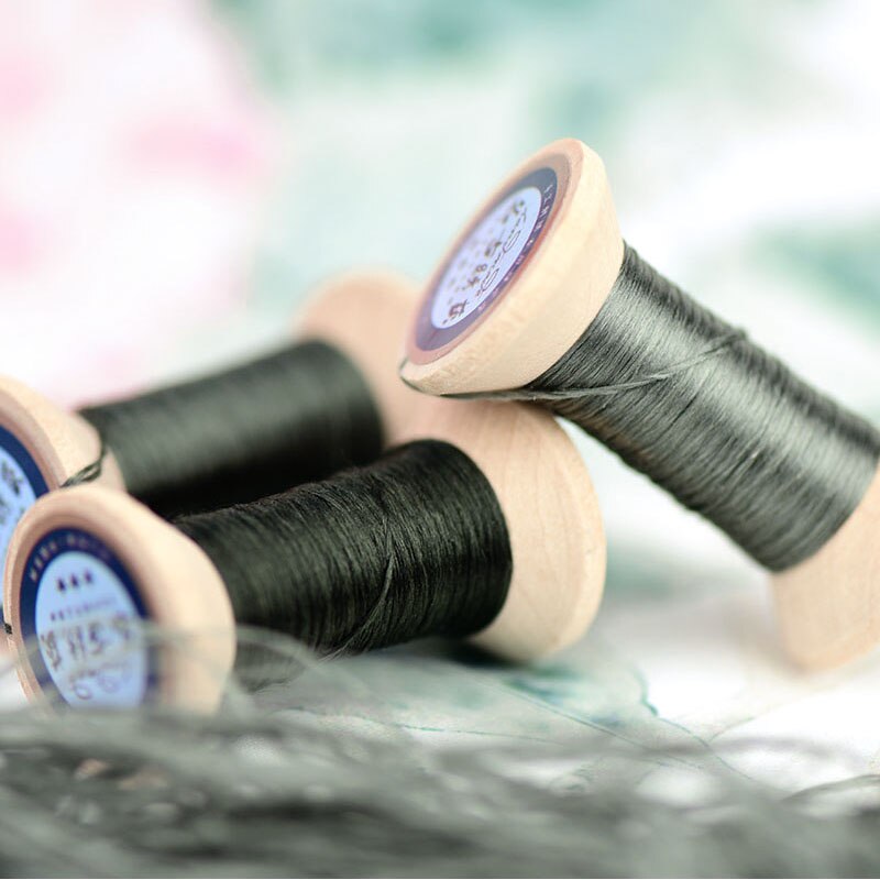 Hand embroidery embroidery silk 20 meters per thread thread silk hand embroidery thread Grey green