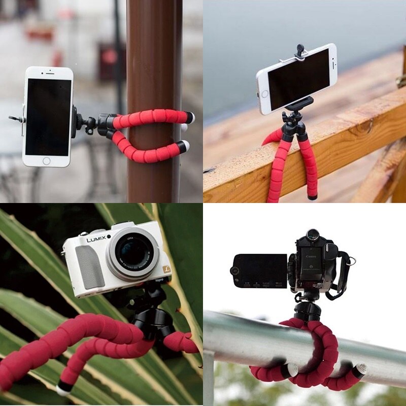 Mobile Selfie Flexible Octopus Tripods For Mobile Phone With Photo Remote Control Camera Selfie Stand Monopod Selfie Sticks