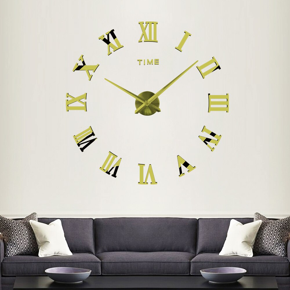 Modern DIY Wall Clocks 3D Acrylic Mirror Stickers Arrivals Quartz Clock Needles Home Decor Relogio De Parede