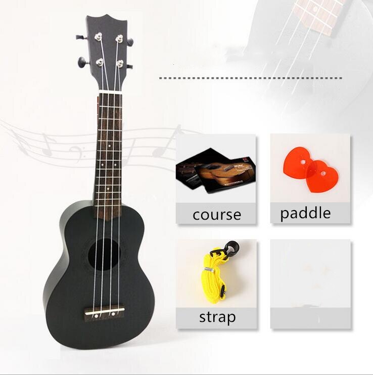 Mini ukulele leksaksgitarr för småbarn, musikaliska ukuleler med plockningar och noter för barn, nybörjare musikinstrument för barn: 121-3