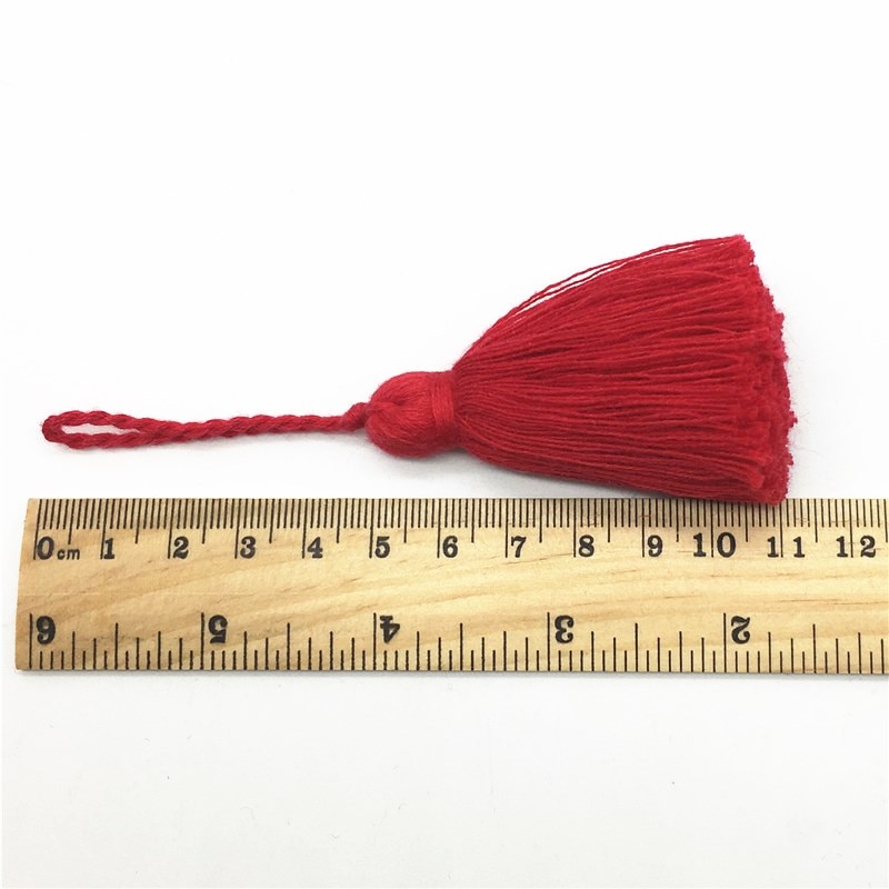 5 stk mini korte hengetau dusker smykker hjem tekstil gardin klær anheng håndverk dusker diy klær dekorasjon materiale