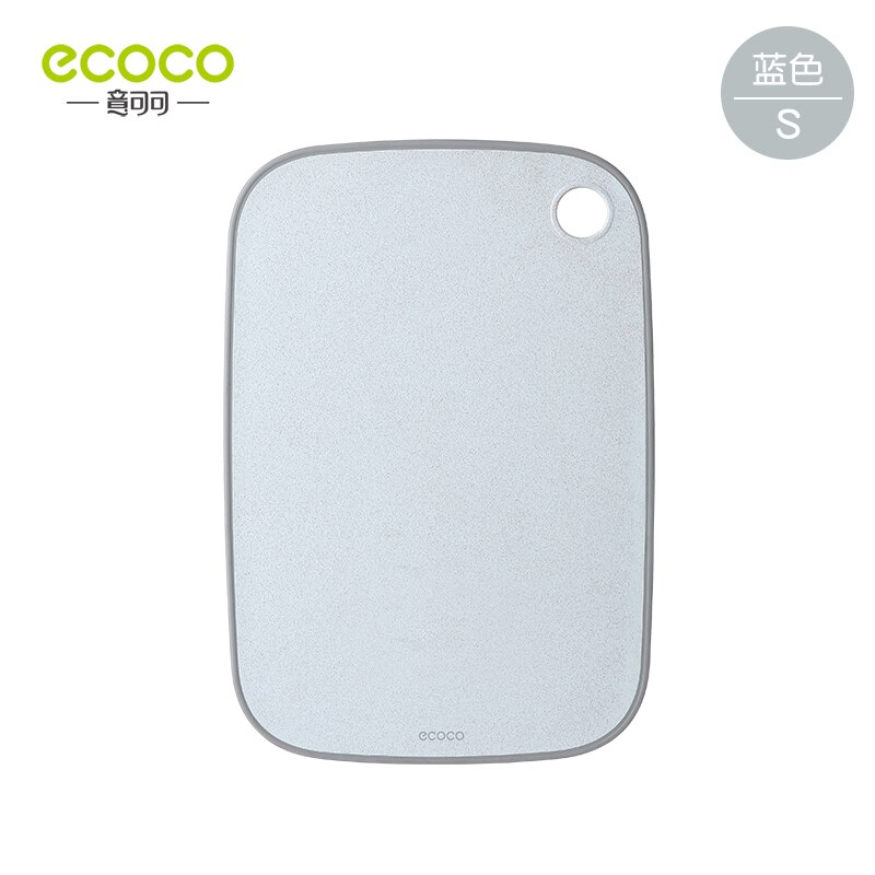 ECOCO Kitchen Chopping Blocks Food Cutting Board Not Moldy Classification Outdoors Camping Vegetable Fruits Meats Bread Cutting: Small Blue