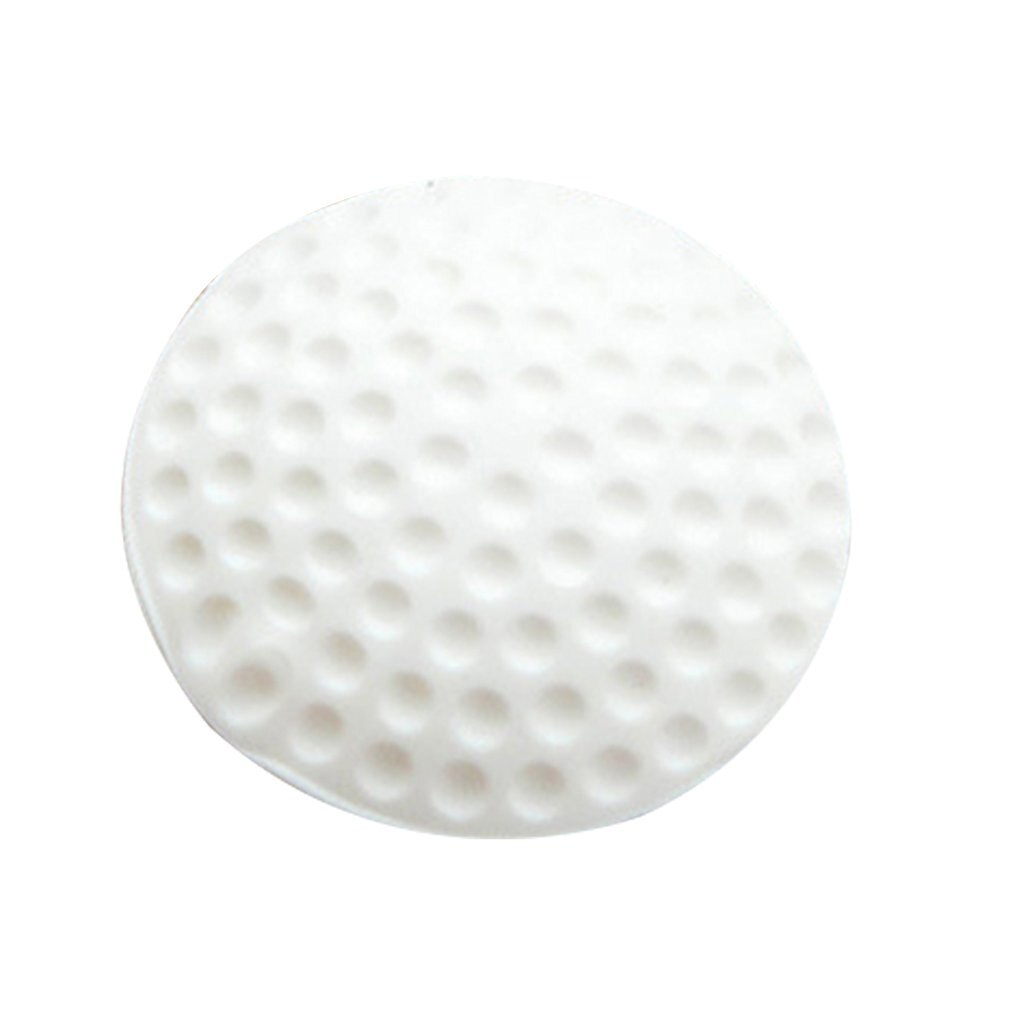 Beskyttende vægfortykkelse mute dørstick golf styling gummi fender håndtag låsepude hjem wallsticker med støjreduktion: Hvid