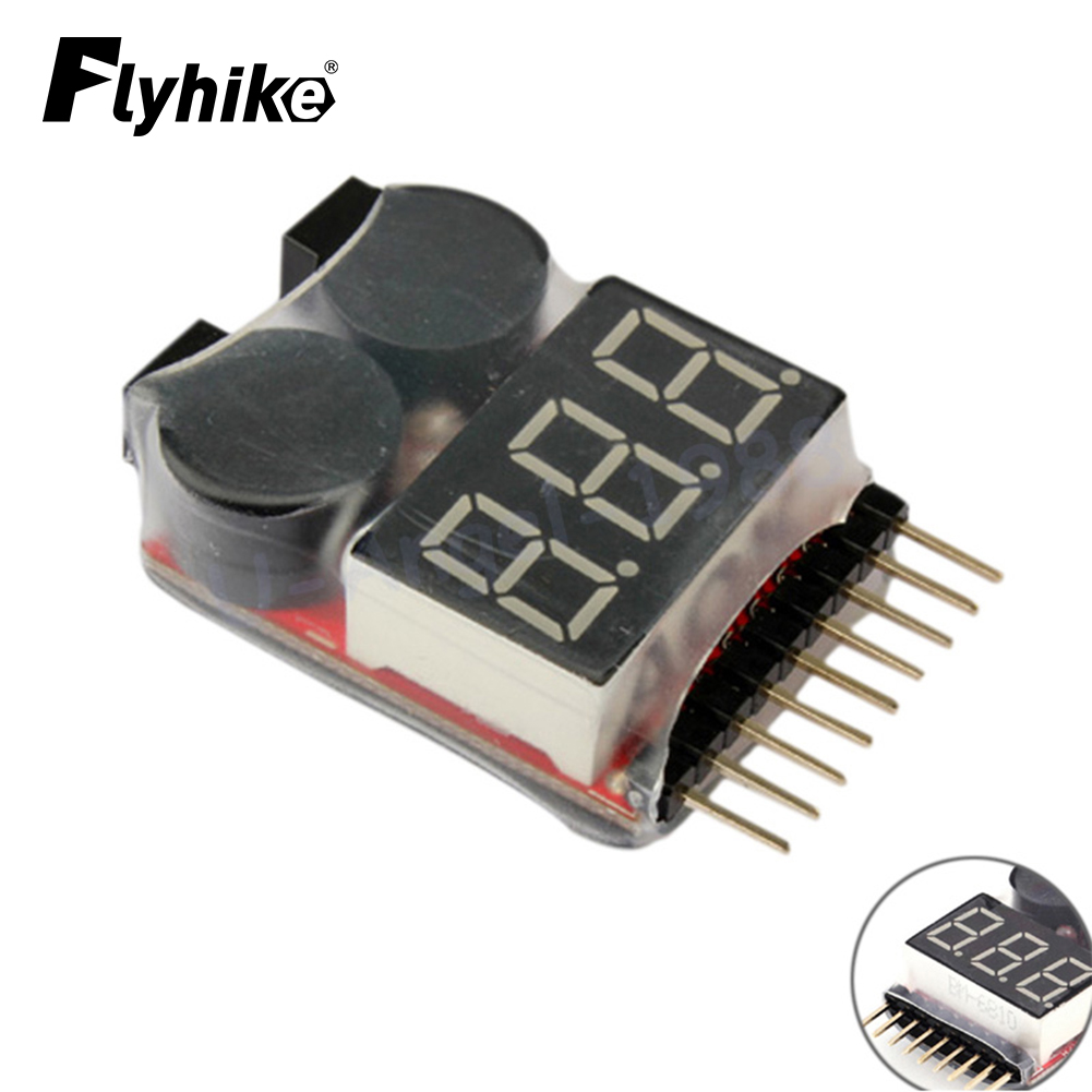 Testeur de tension de batterie Lipo, alarme sonore de basse tension pour 2-8S Lipo Life LiMn moniteur de contrôle de batterie Li-ion