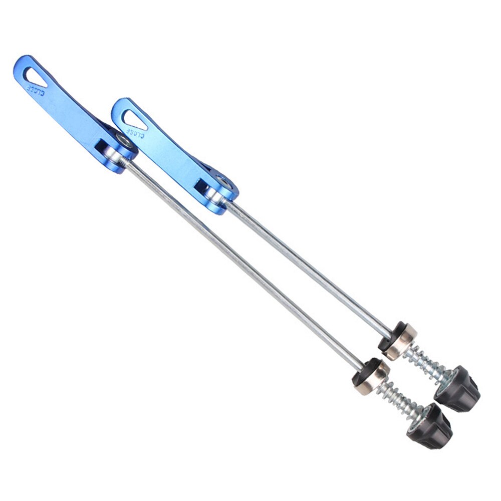 1 Pair MTB Quick Release Skewer Lever Mountain Bicycle Wheel Hub Front and Rear Clip Bolt Lever Axle Set: blue