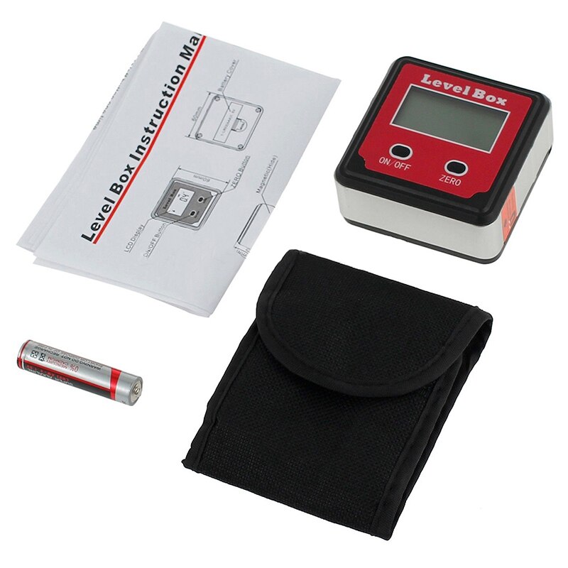 Digital Gauge Angle Protractor Finder Clinometer Bevel Box netic Waterproof