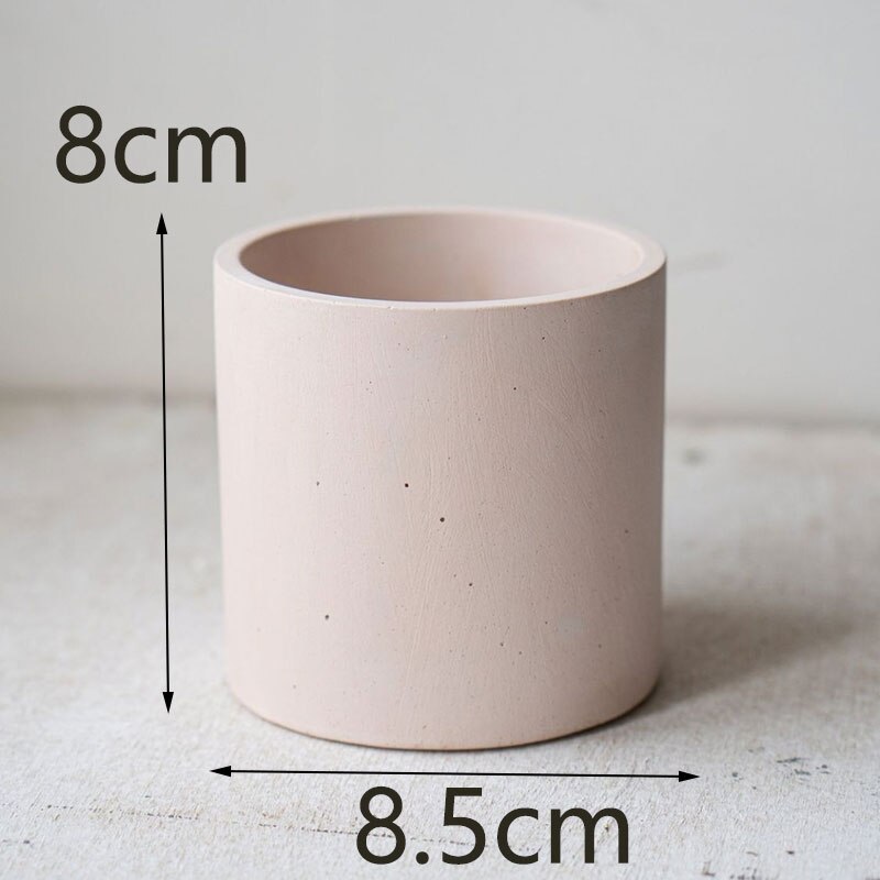 Rund betong ljuskärl form cement ljus kopp silikon form betong ljus burk ljusstake gips pennhållare form