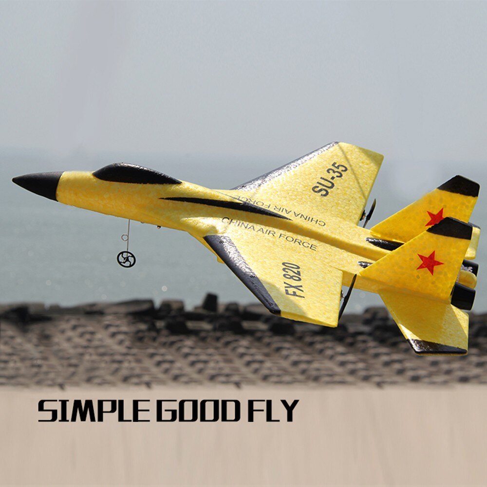 neue RC FX-805 Fly Bär segelflugzeug 2,4G 2CH RC Flugzeug Fixed Wing Flugzeug Outdoor Spielzeug: YELLOW