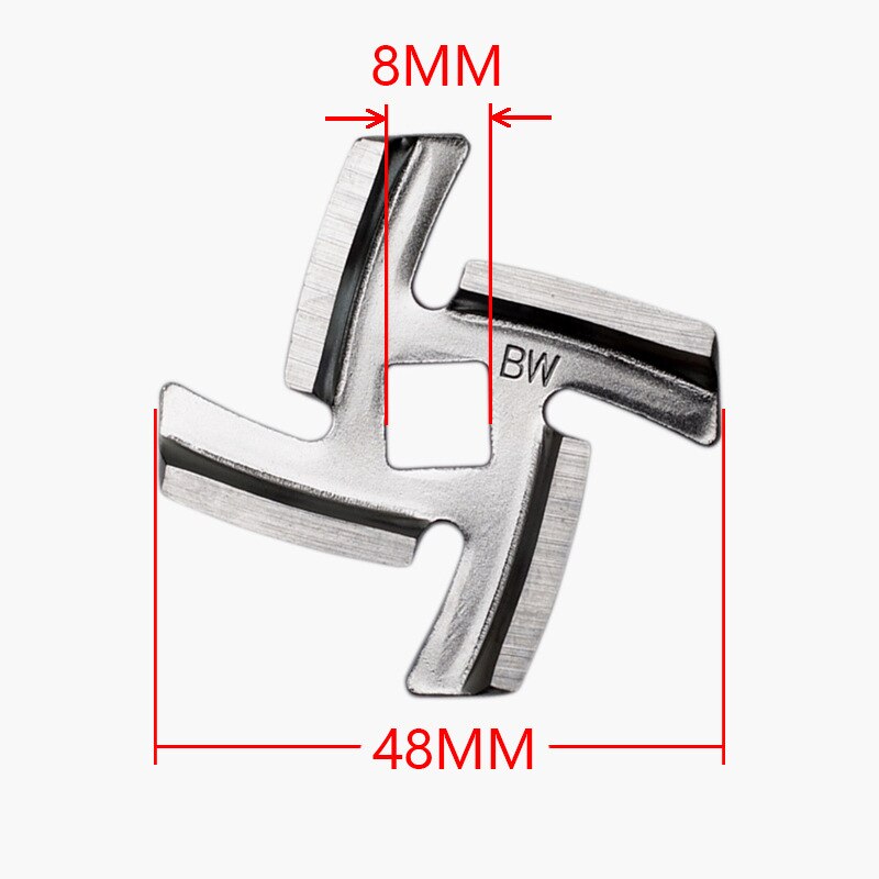 1Pc Hole 8mm Stainless Steel Meat Grinder Blade Spare Part For MGB Series