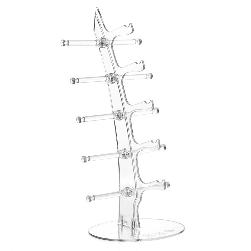 Practical 5 Layers Eyeglasses Display Stand Storage Holder Sunglasses Show Rack Holders Glasses Shelf Home Organizer