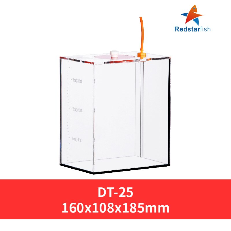 Red Starfish Dosing Pump Scale Liquid Storage Bucket With Scale 1.5L/2.5L Liters Acrylic made Reef: DT25   2.5L