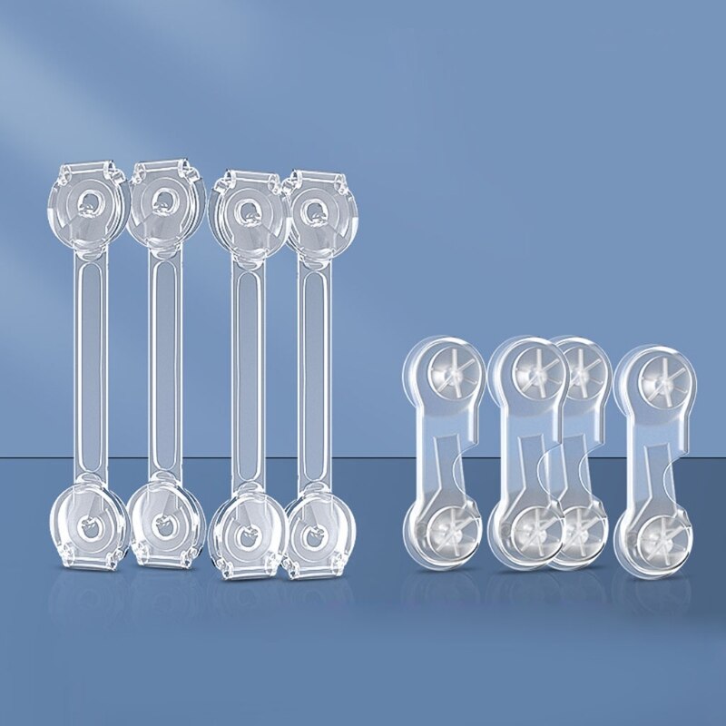 5/10 Plastic Child Lock Prevents Babies From Opening The Door At Will Rubbing Fingers For Refrigerator Washing Machine H3CD