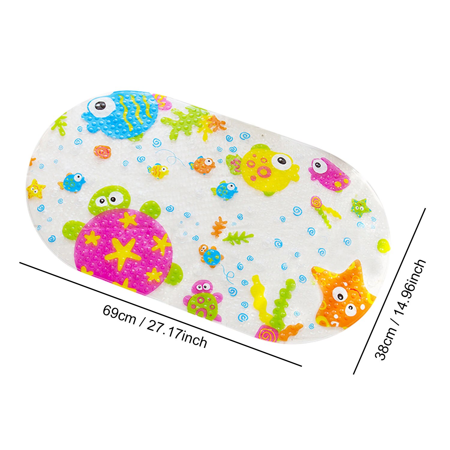 Leuke Cartoon Patroon Badkamer Antislipmatten Bad Anti-slip Mat met Zuignappen voor Badkamer Kids Douche bad Non-slip Mat