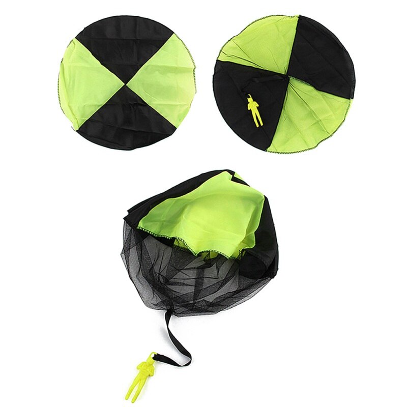 Paracaídas de juguete de soldado a mano para niños, juegos al aire libre para interiores, minisoldado, paracaídas, juguete infantil deportivo, 1 ud.: green