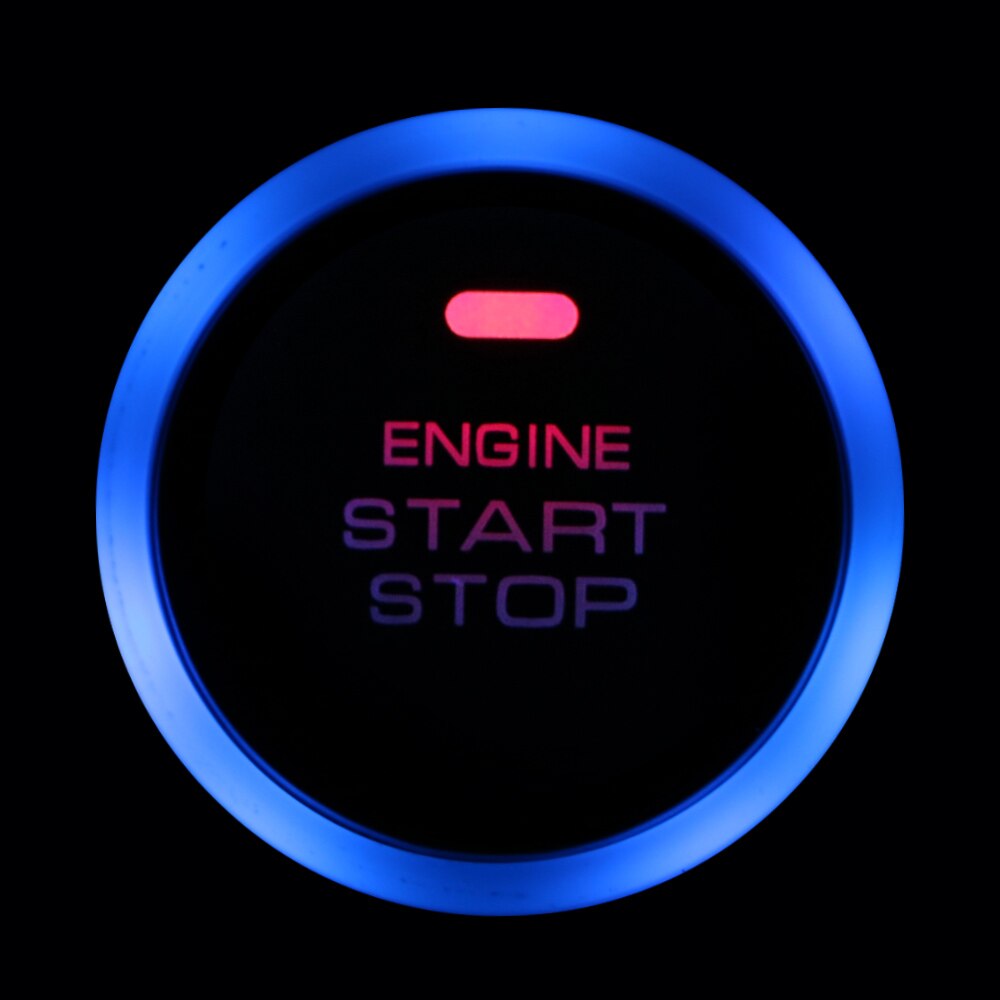 Universal 12v auto bil motor start stop trykknap nøglefri start tænding starter switch