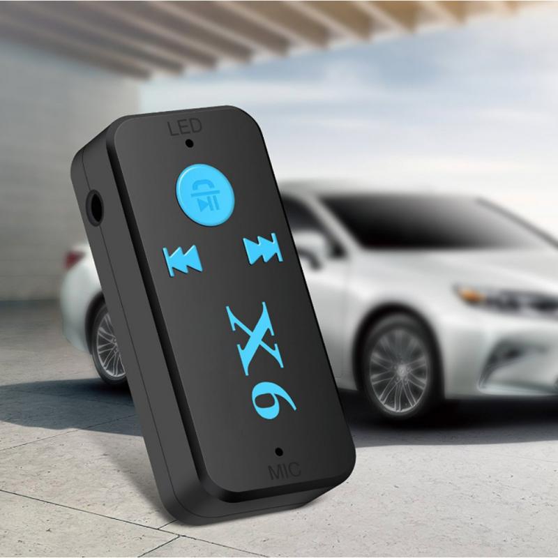 X6 adapter, bluetooth-kompatibler empfänger, auto-bluetooth-aux-kit, unterstützt tf-karte ,  a2dp audio-stereo-lautsprecher, 3.5mm bluetooth-freisprecheinrichtungen