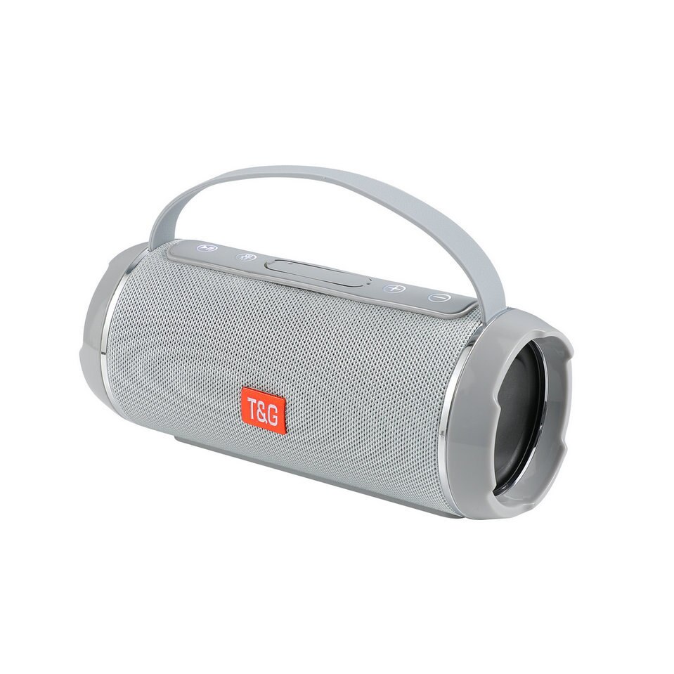 TG116C Draadloze Krachtige Bluetooth Speaker Box Outdoor Luidsprekers Subwoofer Muziek Center Boombox 3D Stereo Radio: gray