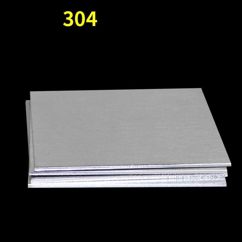 1Pc 304 Rvs Vierkante Plaat Gepolijst Plaat Vel Dikke Dunne Dikte 0.01Mm/0.02/0.03/0.04/0.05/0.08X100Mm X 100Mm