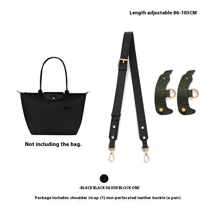 Bag Adjustable Shoulder Strap For Longchamp Small Short Handle Bag Modified Messenger Strap Real Leather: Red