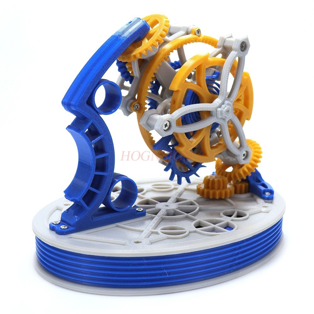 Dubbele as tourbillon modelvermogen 3D-printen slingeruur mechanisch principe desktop slingeruitrusting