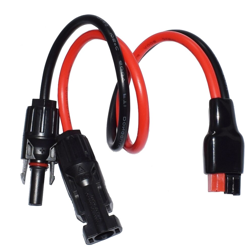 Kits de câbles de panneaux solaires, 10AWG pour Suaoki, générateur solaire Renogy Portable Powerstation-0.4 m/1.31ft