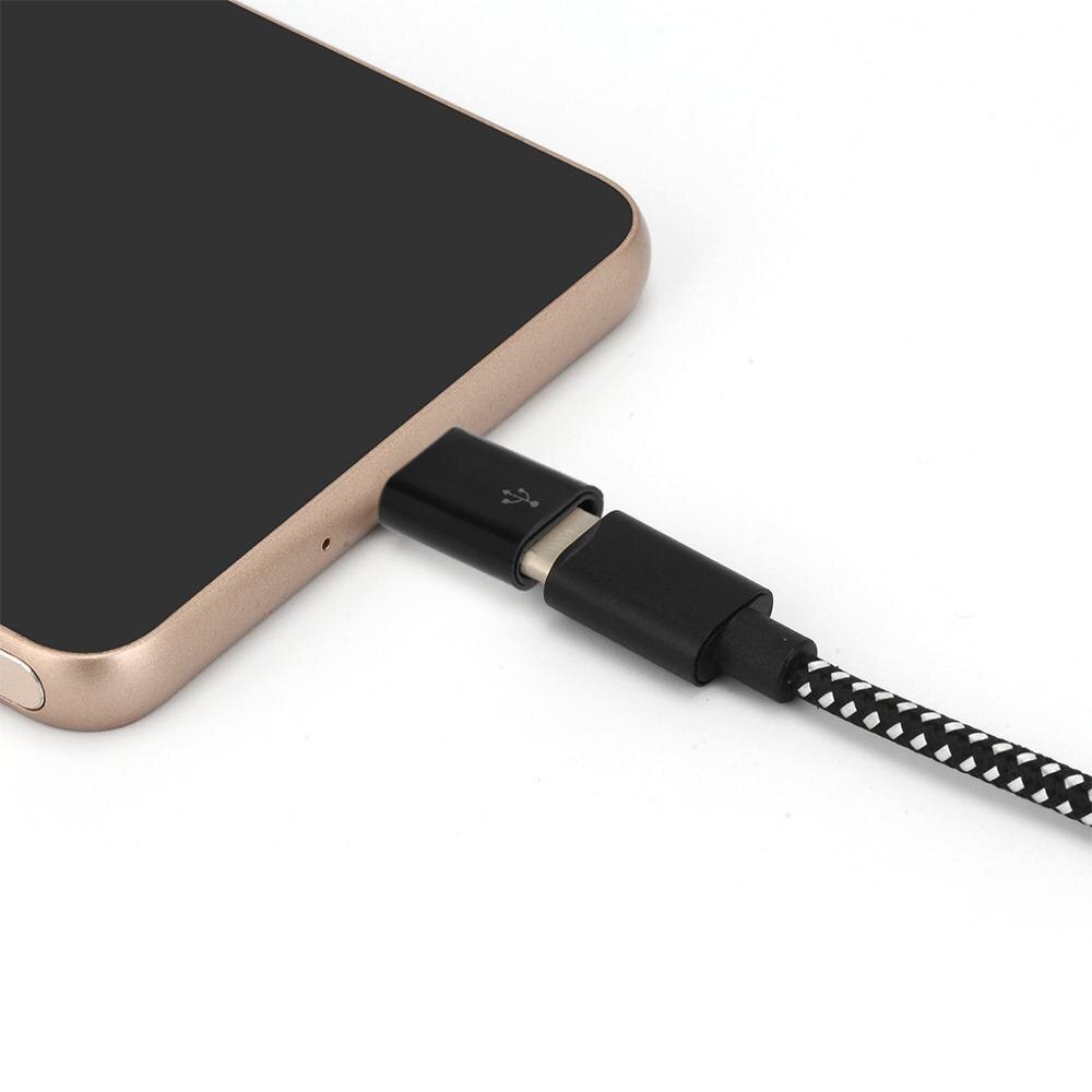 Brand En Usb 3.1 Type C Female Naar Micro Usb Male Adapter Connector Voor Android Mobiele Telefoon