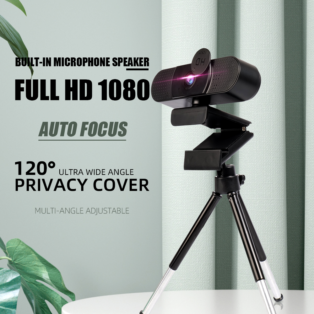 1080P Webcam Conference PC Webcam Autofocus USB Web Camera Laptop Desktop For Office Meeting Home With Mic 1080P HD Web Cam