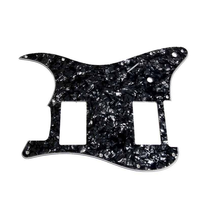 3Ply Black Pearl Guitar Pickguard For Stratocaster Fender Strat 2 HH Humbucker
