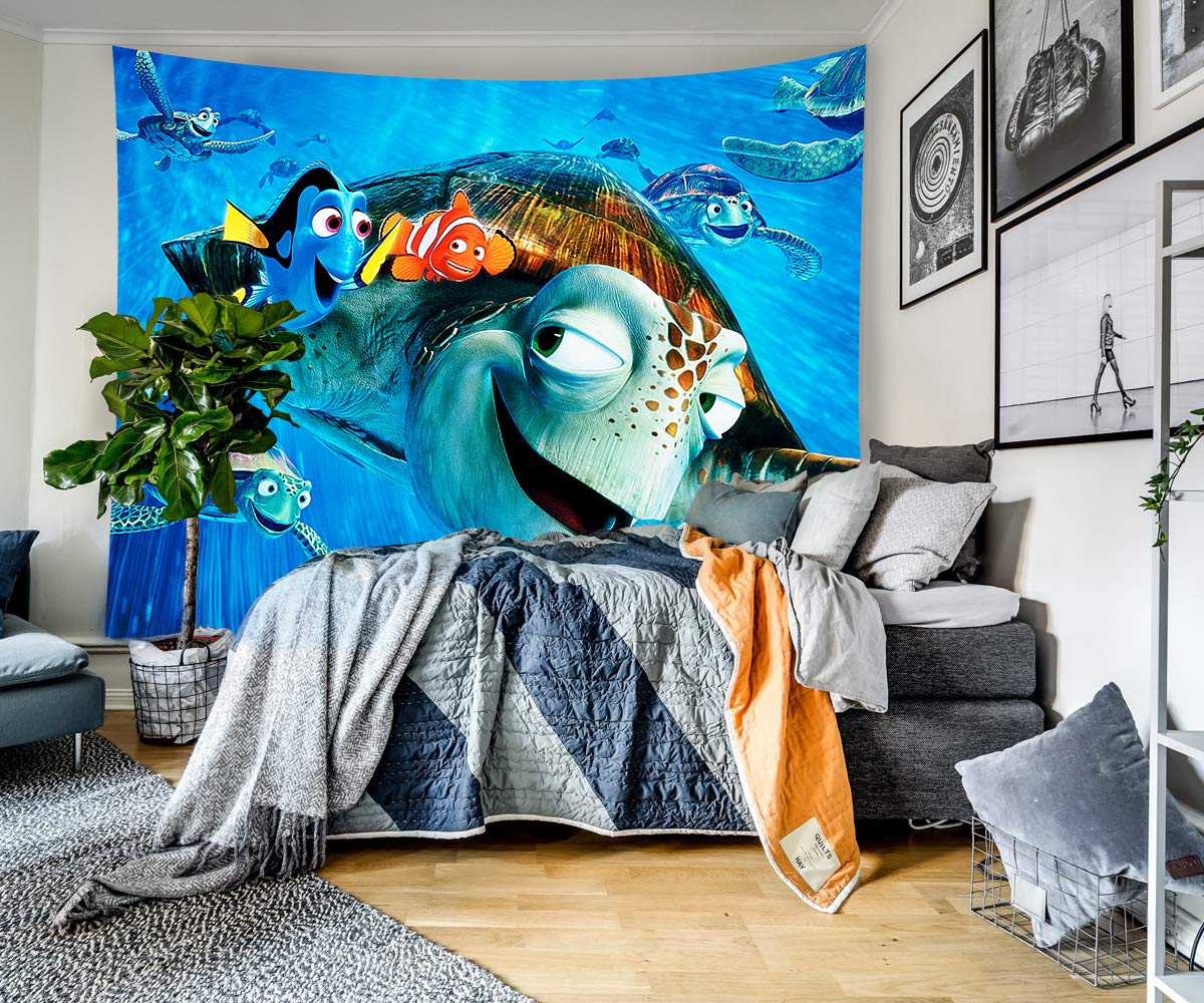 Mar decoración de tortugas película Animal tapiz temático Vida Marina azul océano decoración del dormitorio