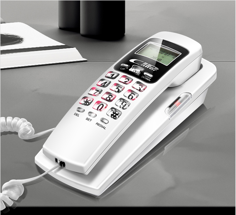 Fsk/Dtmf Vaste Telefoon Caller Id Telefoon Vaste Telefoons Mode Extension Telefoon Voor Home Office Hotel Zwart: white