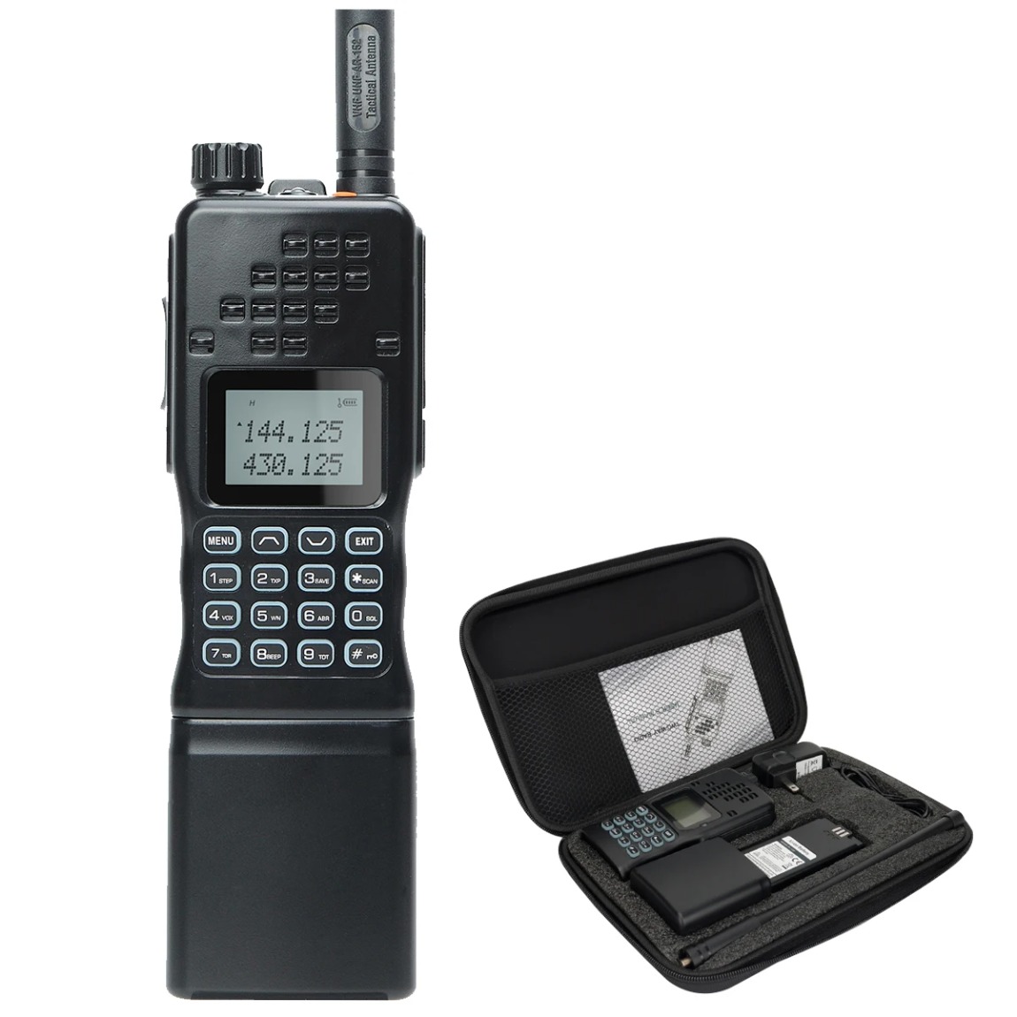 Baofeng AR-152 15W Walkie Talkie Powerful CB Two way Radio 12000mAh Battery Tactial Long Range AN PRC-152 Dual Band Transceiver: PURPLE / EU