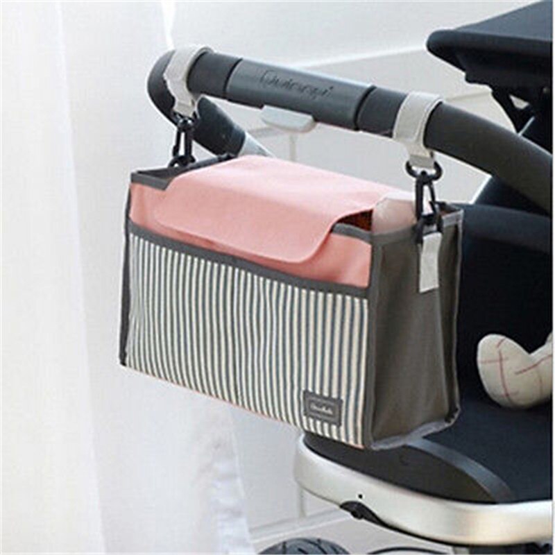 Portable Baby Diaper Nappy Pram Changing Bag Organizer Insert Liner Bag Multifunctional Mummy Bag Stroller Hanging Bag