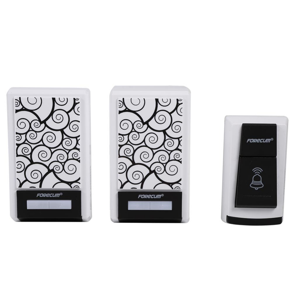 Wireless Doorbells Unique Pattern Door Bell W/ 1 Receiver/2 Receivers Waterproof Doorbell For Home Office 36 Tunes