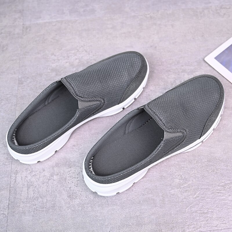 Susugrace – demi-chaussures pour hommes, mocassins plats décontractés pour l'extérieur, à la , doux et respirants, chaussures Super légères pour hommes, demi-pantoufle,
