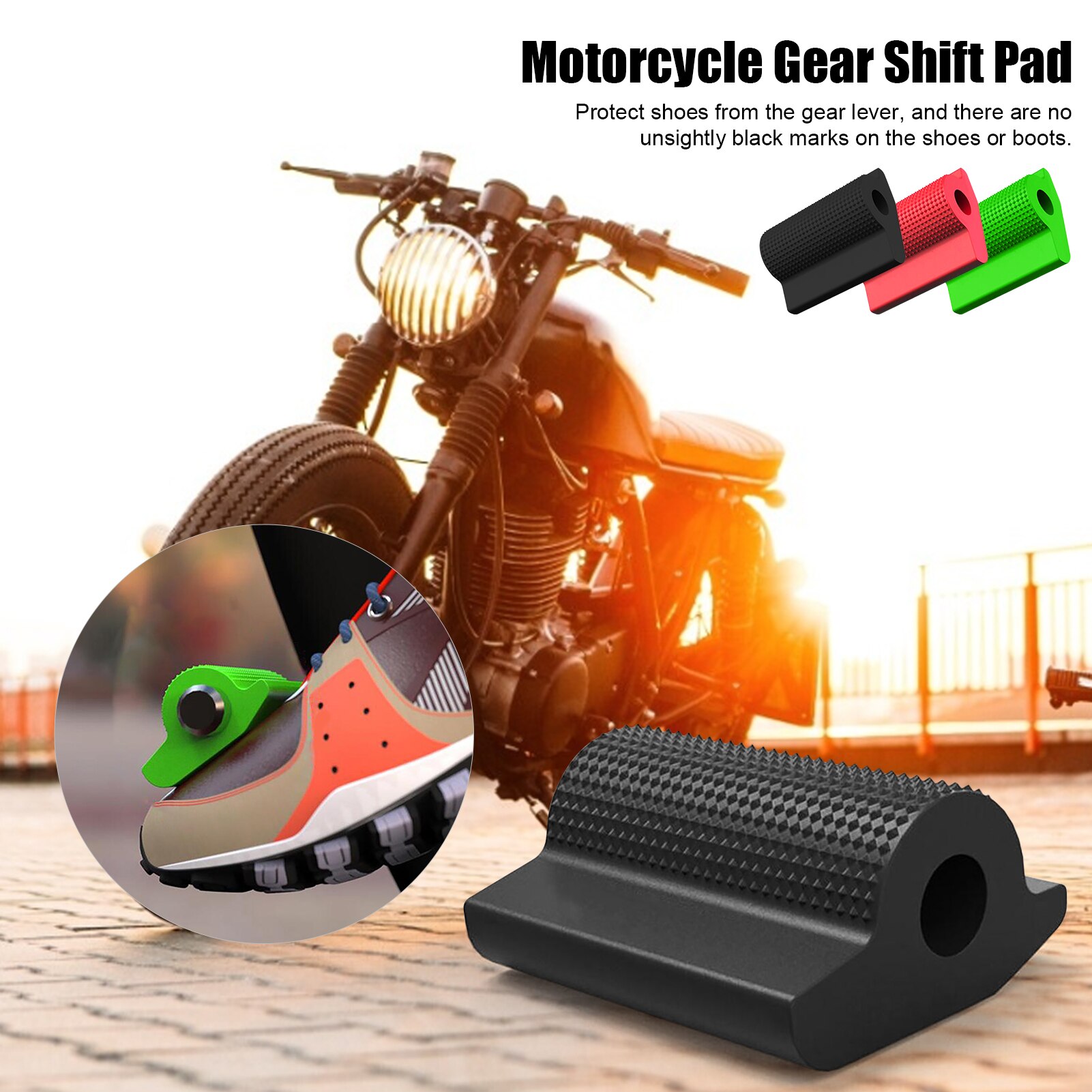 Universele Rubber Motorcycle Shift Versnellingspook Pedaal Cover Protector Motorfiets Versnellingspook Pad Teen Gel Mouw Voor Motos Accessoire