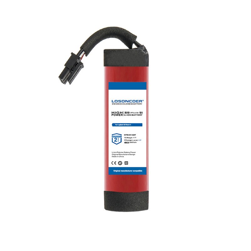 LOSONCOER 3800mAh 00798-601-8207 Batterie für Logitech UE Boom 2, UE Boom 2 Ultimative 533-000104