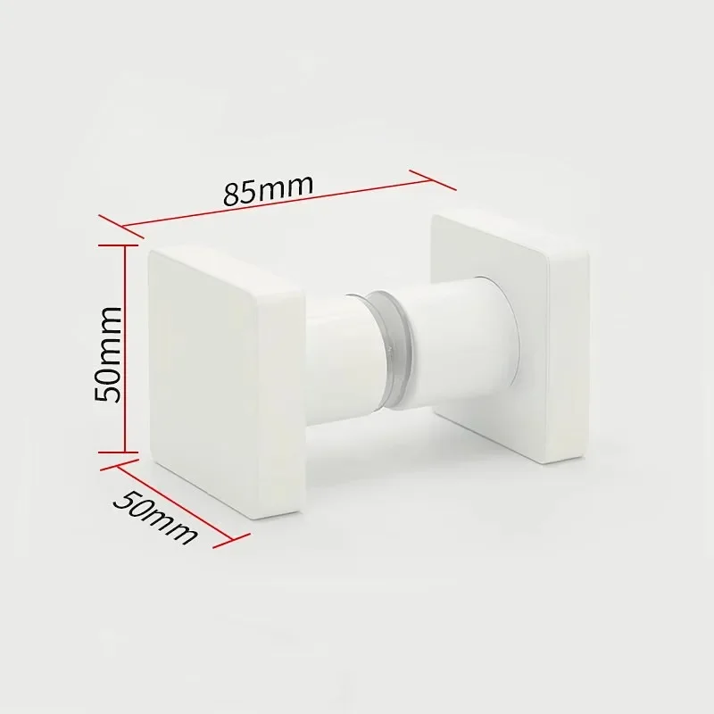 Perillas de puerta de vidrio cuadradas, aleación de aluminio, tirador de puerta de Granero, tiradores de puerta corredera de baño, herrajes para muebles, tiradores de armario de cocina: Naranja