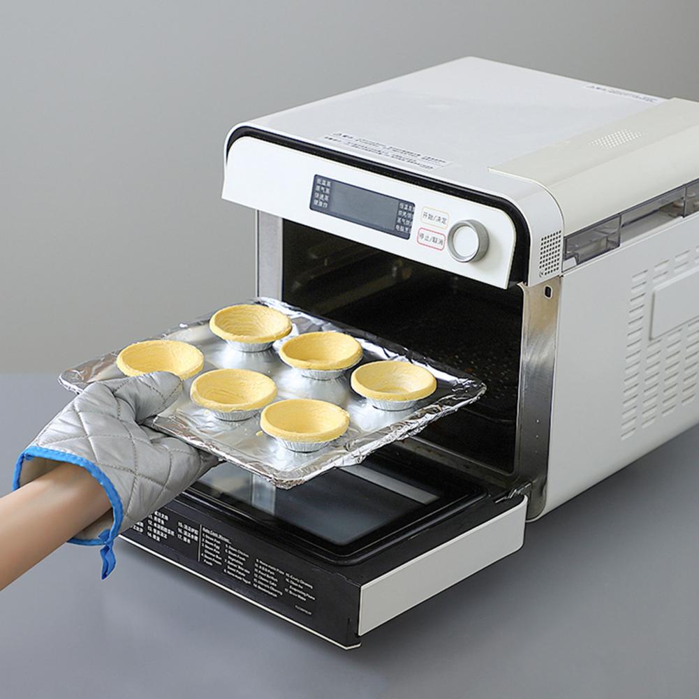 5/10M Keuken Bakken Papier Voedsel Speciale Folie Anti-Stok Dubbelzijdige Aluminiumfolie Zaagtand oven Olie Barbecue Pad