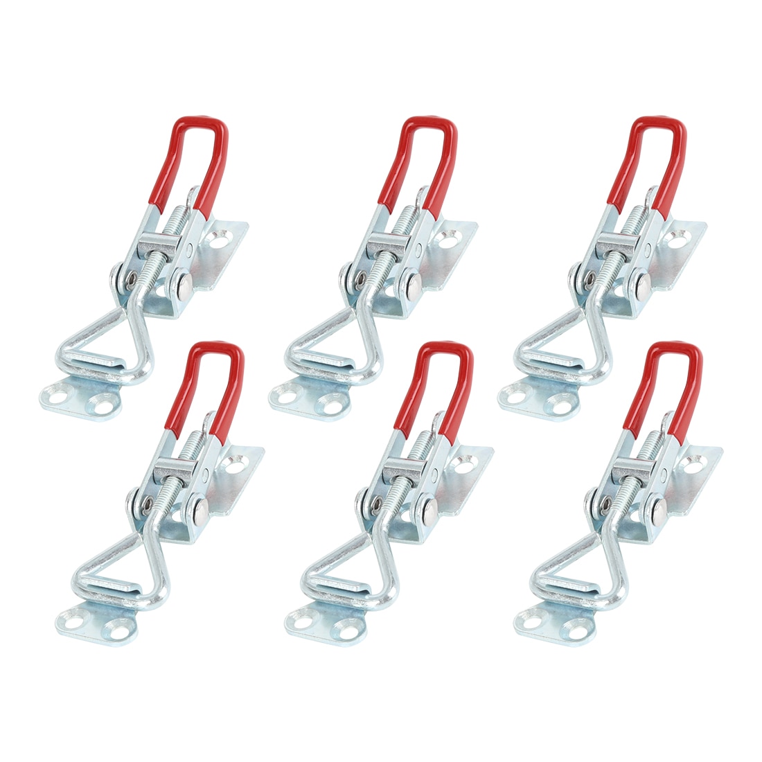 uxcell 2/4/6/8Pcs Car Adjustable Pull Latch Toggle Latch Clamp Hasp with keyhole/without hole 100Kg 220Lbs Holding Capacity 4001