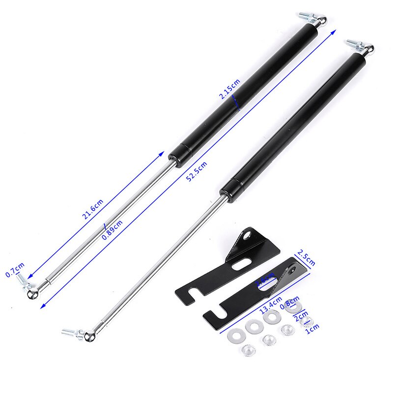 2pcs Car Bonnet Hood Lift Support Gas Shock Struts For Mitsubishi Lancer EX