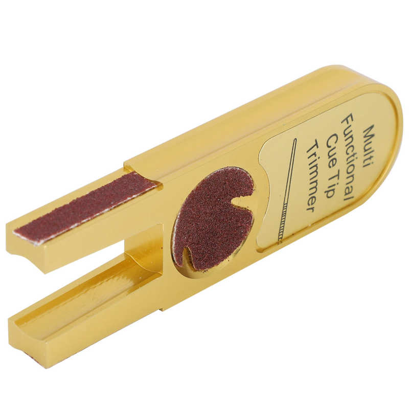 Billiard Cue Tip Grinder Billiard Cue Tip Repair Tool Solid Metal Material for Beginner Billiards Lovers