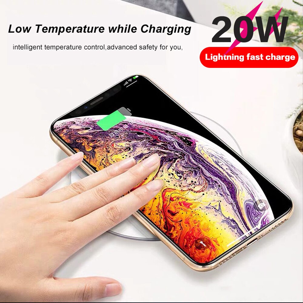 Wireless Charger Desktop Fast Charge for iPhone Wireless Charging for Samsung for Xiaomi Induction Charger Wireless Charging Pad